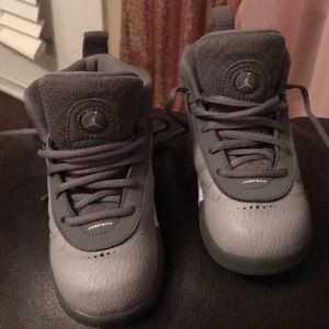 Grey Jordan Jumpman size 8c excellent condition